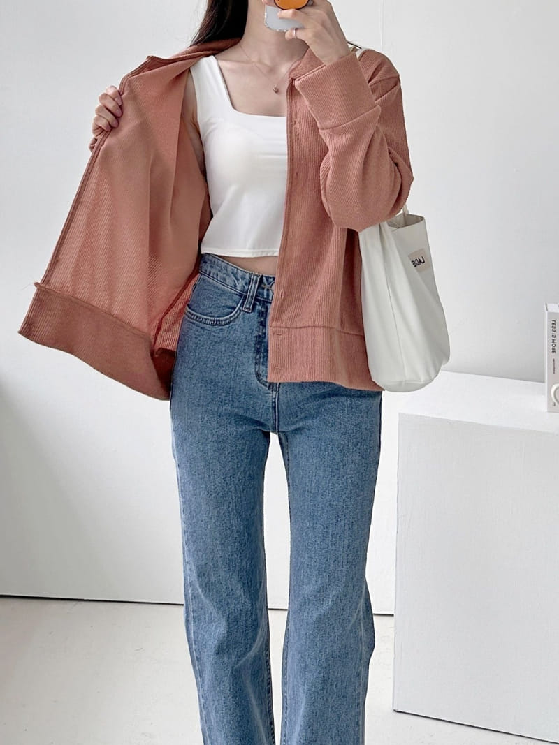 Theggllim - Korean Women Fashion - #womensfashion - Circle Collar Cardigan  - 8