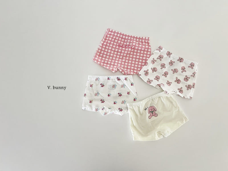 V Bunny - Korean Children Fashion - #kidsshorts - Check Bunny Underwear - 7