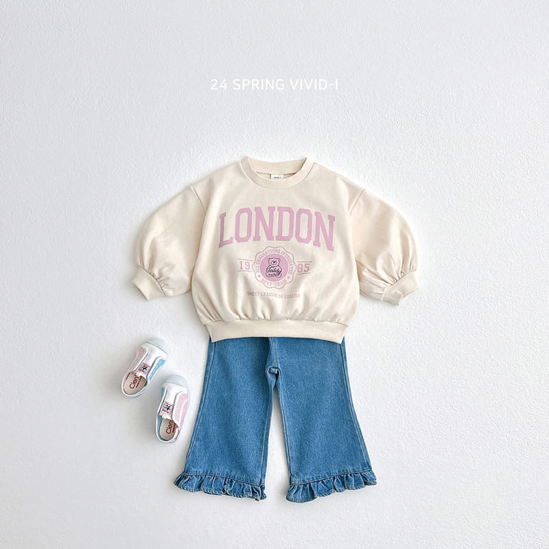 Vivid I - Korean Children Fashion - #childofig - Frill Wide Denim Pants - 6