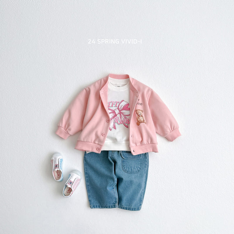 Vivid I - Korean Children Fashion - #stylishchildhood - Pocket Denim Pants - 4