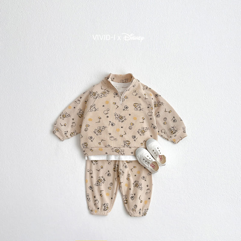 Vivid I - Korean Children Fashion - #childofig - D Waffle Top Bottom Set - 5