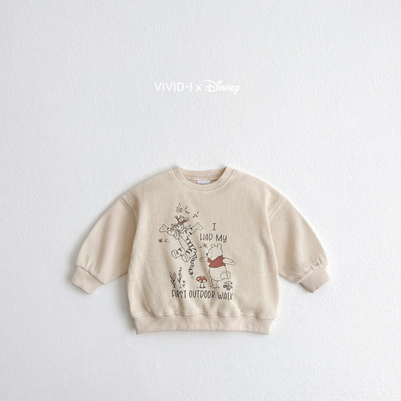 Vivid I - Korean Children Fashion - #childofig - P Waffle Sweatshirt - 3