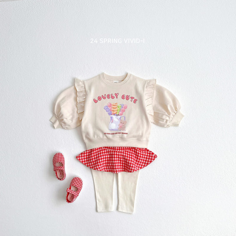 Vivid I - Korean Children Fashion - #childofig - Check Check Skirt Leggings - 10