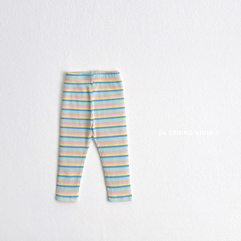 Vivid I - Korean Children Fashion - #childofig - Rainbow Leggings - 5