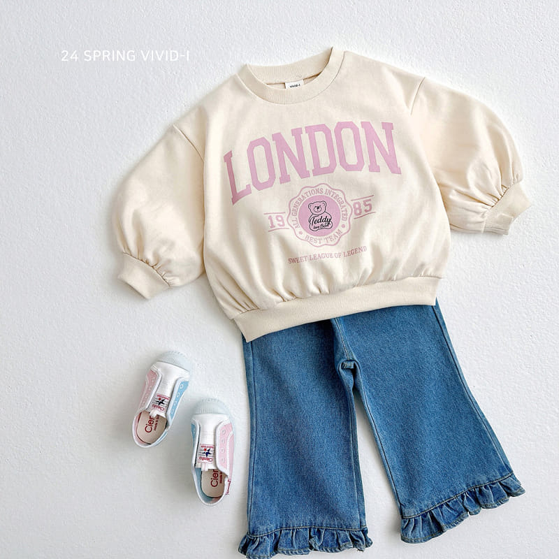 Vivid I - Korean Children Fashion - #childrensboutique - Frill Wide Denim Pants - 7