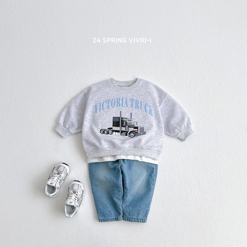 Vivid I - Korean Children Fashion - #childofig - Brush Denim Pants - 4