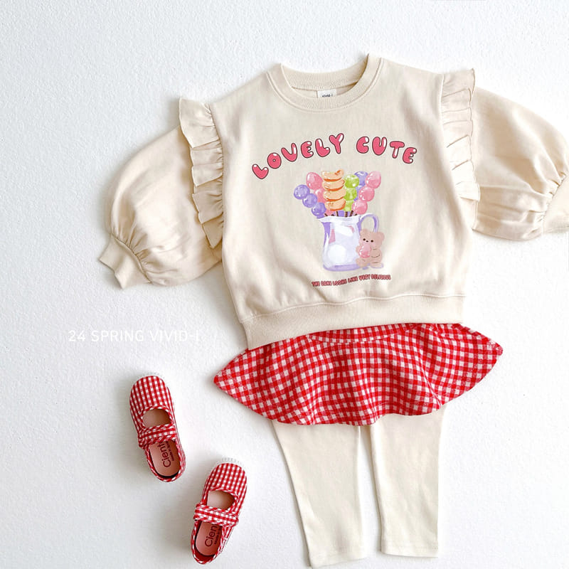 Vivid I - Korean Children Fashion - #childrensboutique - Check Check Skirt Leggings - 11