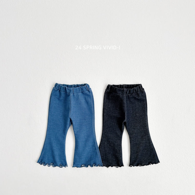 Vivid I - Korean Children Fashion - #childrensboutique - Indigo Wide Pants