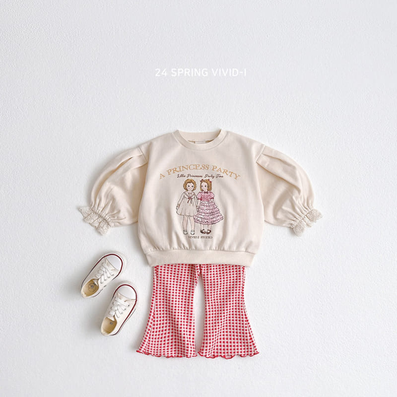 Vivid I - Korean Children Fashion - #designkidswear - Lace Sleeve Sweatshirt - 7