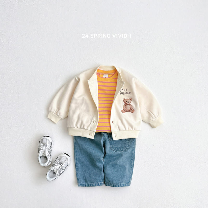Vivid I - Korean Children Fashion - #discoveringself - Pocket Denim Pants - 7