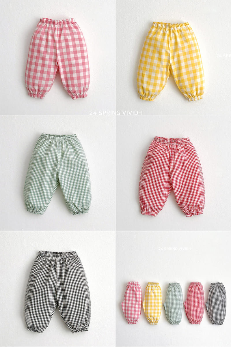 Vivid I - Korean Children Fashion - #fashionkids - Spring Check Check Jogger - 3