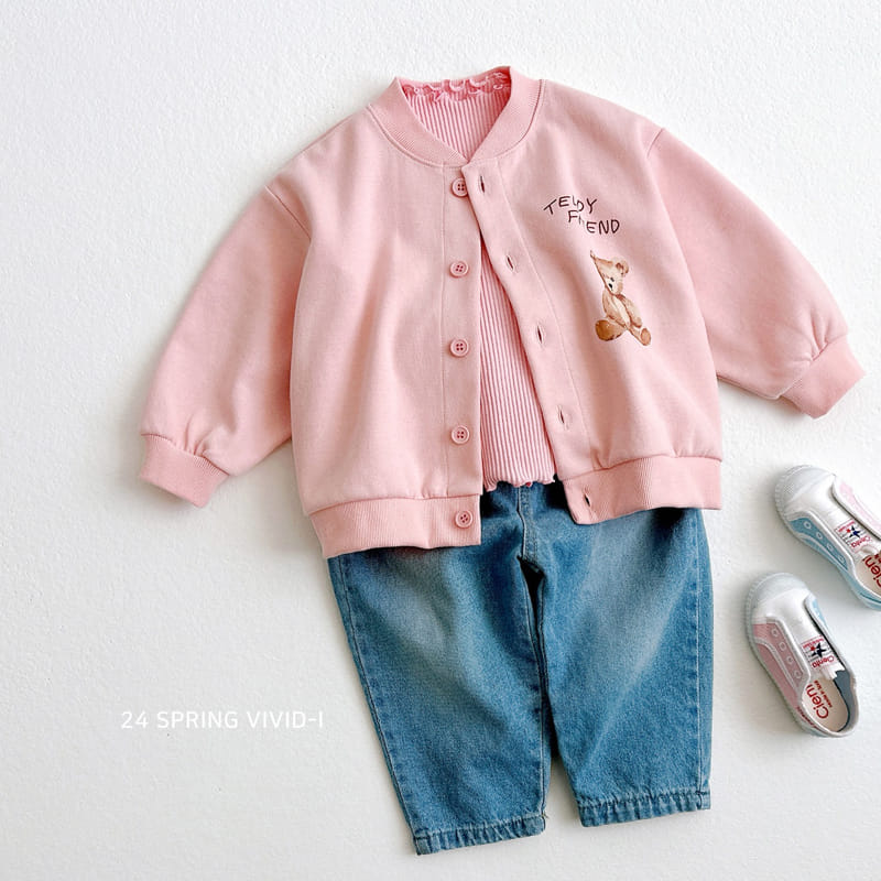 Vivid I - Korean Children Fashion - #fashionkids - Daily Rib Terry Tee - 5