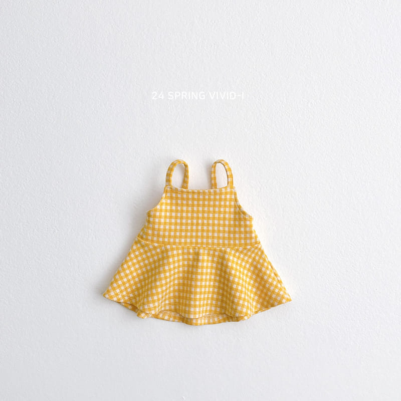Vivid I - Korean Children Fashion - #fashionkids - Check Bustier - 3