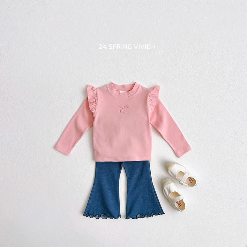 Vivid I - Korean Children Fashion - #discoveringself - Indigo Wide Pants - 4