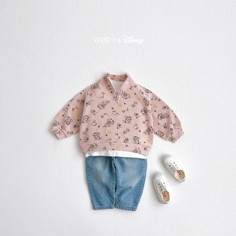Vivid I - Korean Children Fashion - #kidsshorts - D Waffle Top Bottom Set - 11