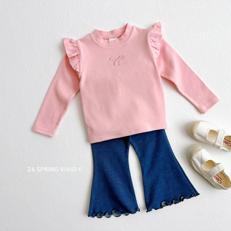 Vivid I - Korean Children Fashion - #kidsshorts - Indigo Wide Pants - 5