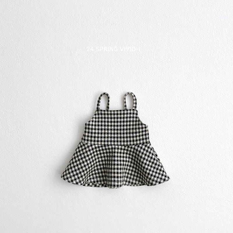 Vivid I - Korean Children Fashion - #kidsstore - Check Bustier - 5
