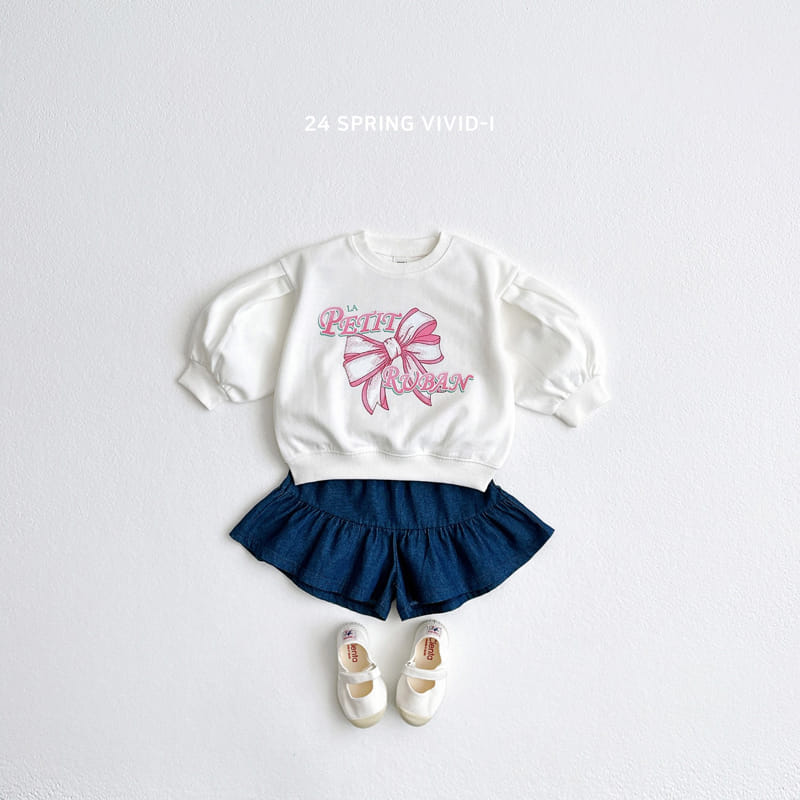 Vivid I - Korean Children Fashion - #kidzfashiontrend - Ribbon Puff Sweatshirt - 11