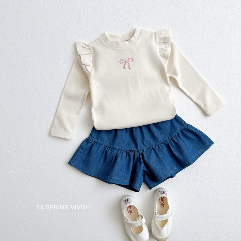 Vivid I - Korean Children Fashion - #kidzfashiontrend - Ribbon Wing Tee - 10