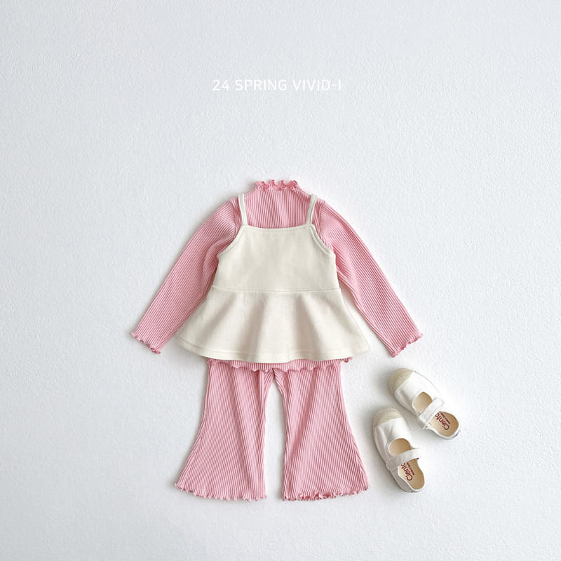 Vivid I - Korean Children Fashion - #kidzfashiontrend - Daily Rib Terry Tee - 8