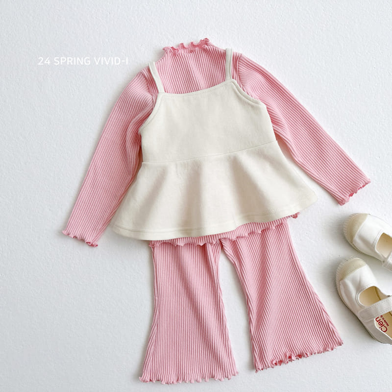 Vivid I - Korean Children Fashion - #kidsstore - Terry Rib Pants - 4