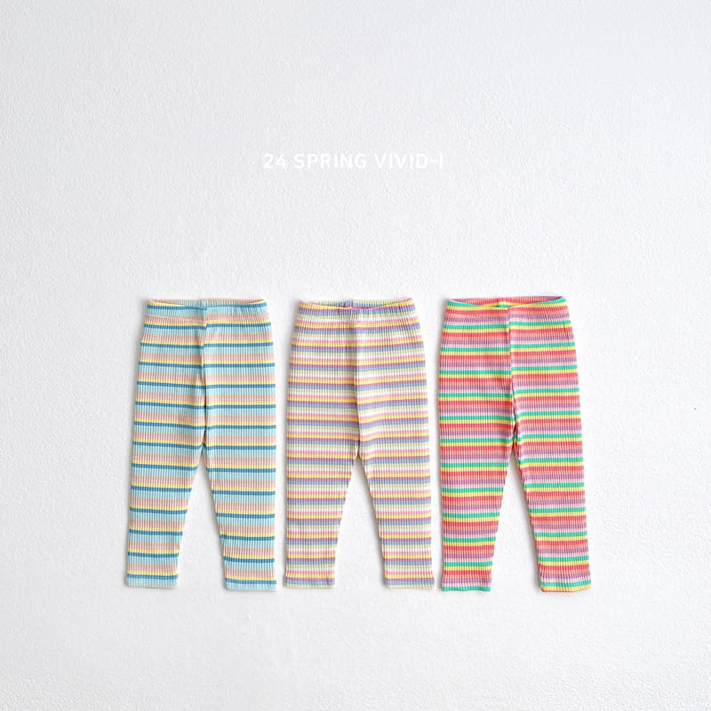 Vivid I - Korean Children Fashion - #littlefashionista - Rainbow Leggings