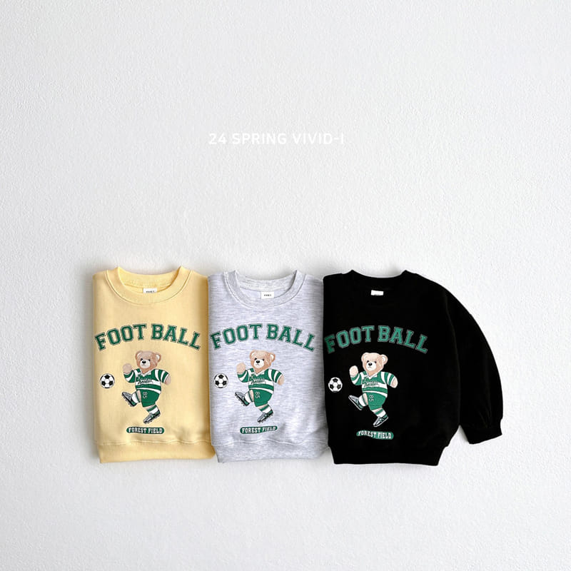 Vivid I - Korean Children Fashion - #magicofchildhood - Soccer Bear Sweatshirt
