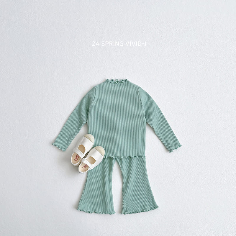 Vivid I - Korean Children Fashion - #magicofchildhood - Daily Rib Terry Tee - 11