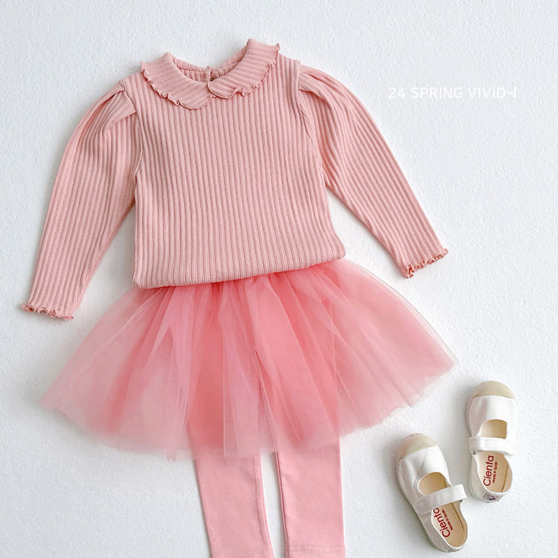 Vivid I - Korean Children Fashion - #magicofchildhood - Ballet Sha Skirt Leggings - 8