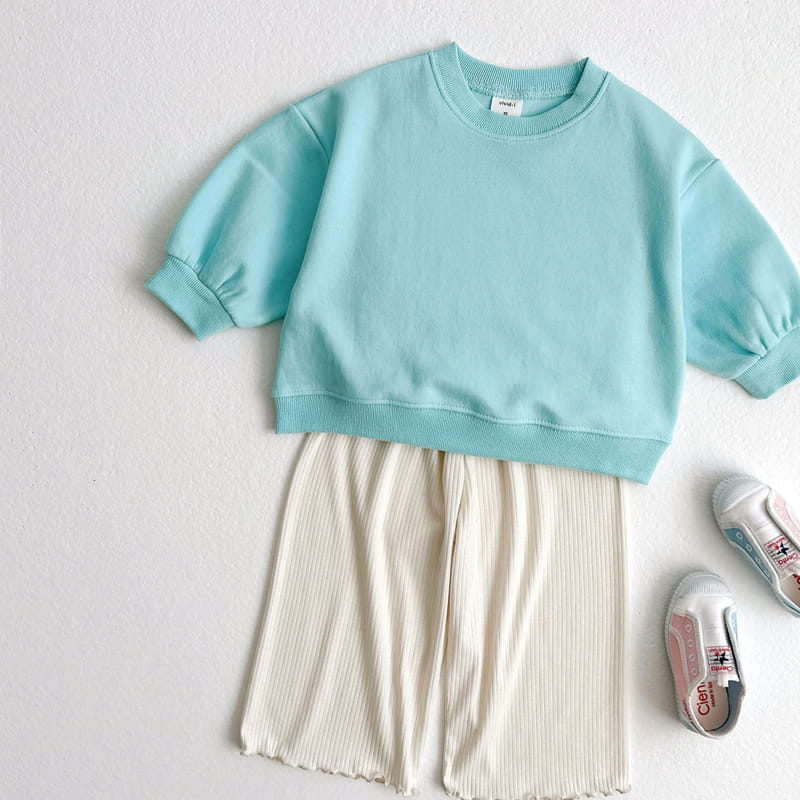 Vivid I - Korean Children Fashion - #minifashionista - Frill Terry Wide Pants - 7
