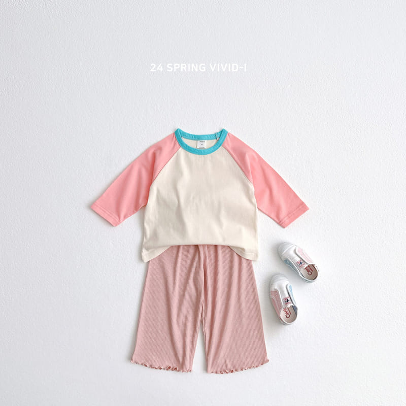 Vivid I - Korean Children Fashion - #prettylittlegirls - Frill Terry Wide Pants - 8