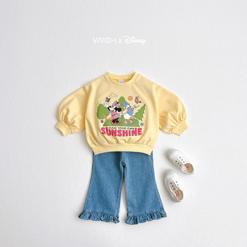 Vivid I - Korean Children Fashion - #todddlerfashion - Frill Wide Denim Pants - 4
