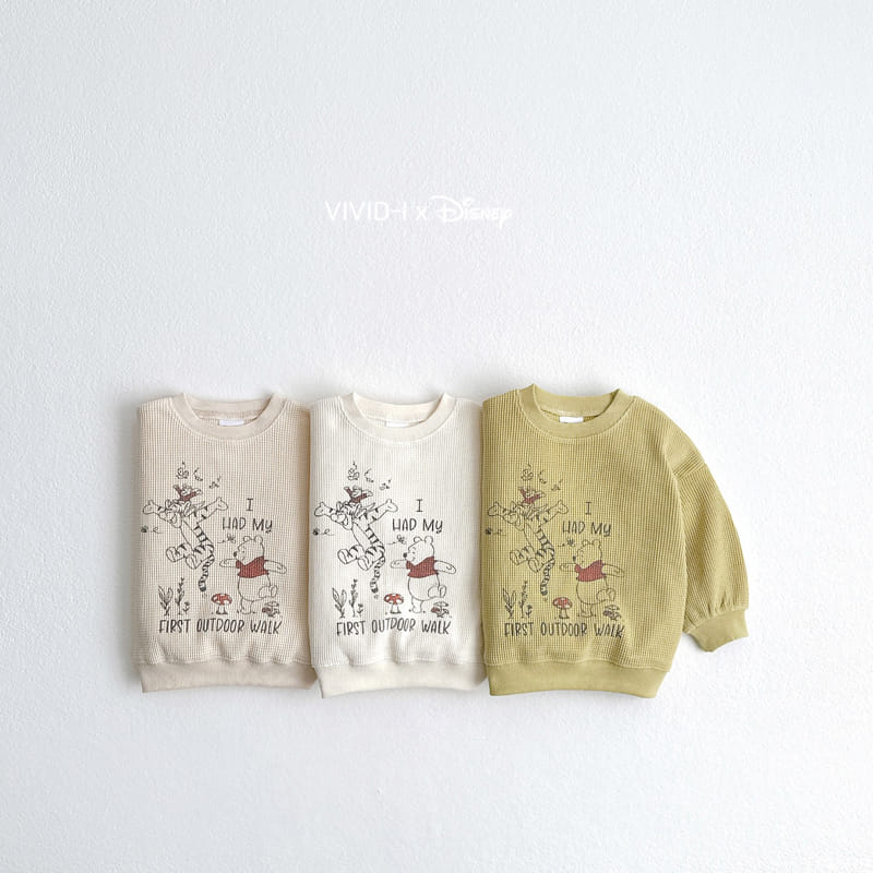 Vivid I - Korean Children Fashion - #toddlerclothing - P Waffle Sweatshirt