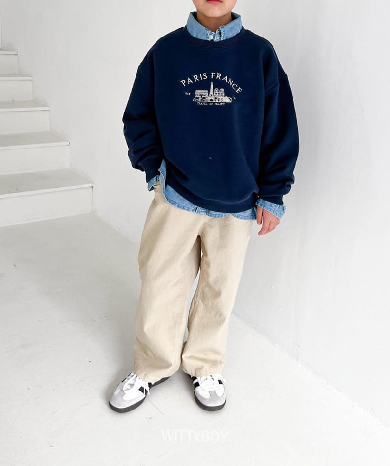 Witty Boy - Korean Children Fashion - #childrensboutique - Paris Sweatshirt - 8