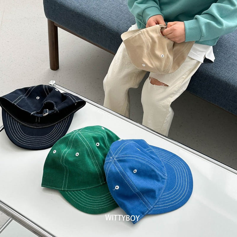 Witty Boy - Korean Children Fashion - #childofig - Mono Stitch Cap - 4