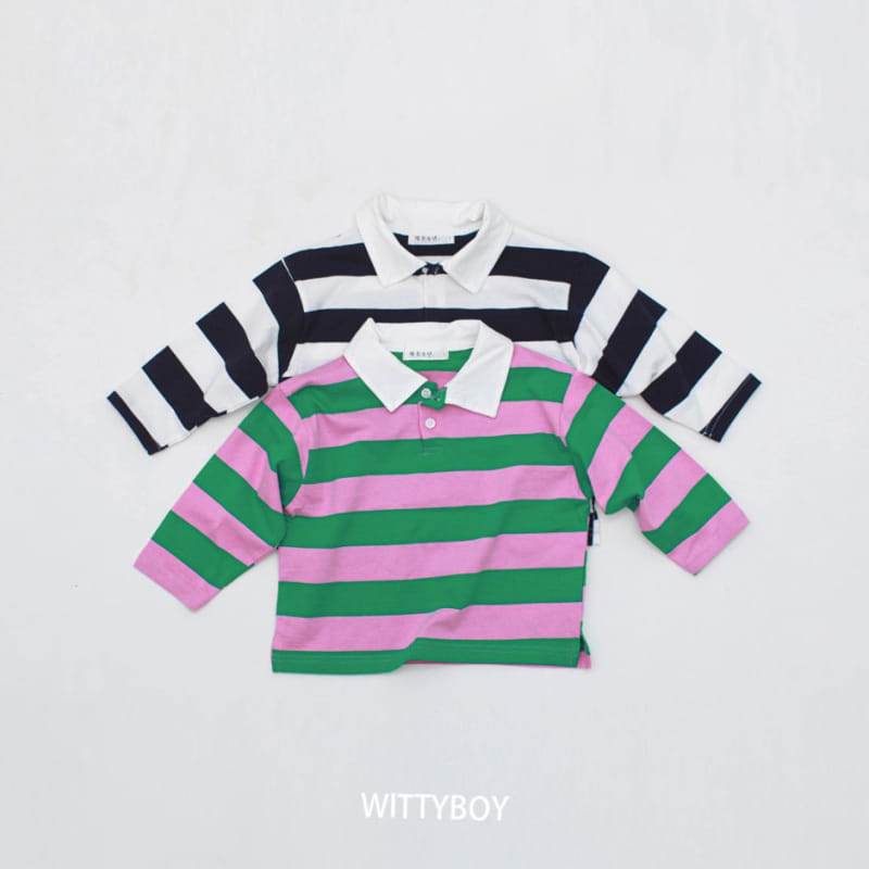 Witty Boy - Korean Children Fashion - #designkidswear - Awesome Collar Tee