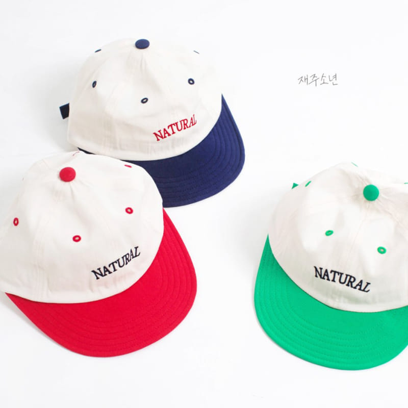Witty Boy - Korean Children Fashion - #designkidswear - Natural Embroidery Cap - 2