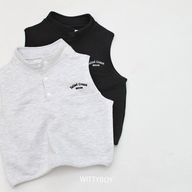 Witty Boy - Korean Children Fashion - #stylishchildhood - Sole Vest Anorak