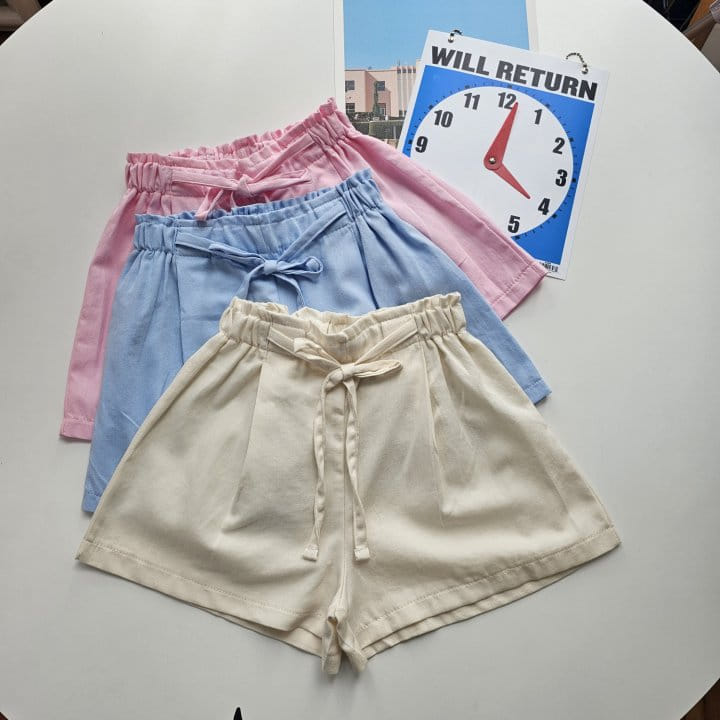 1St Blue - Korean Children Fashion - #Kfashion4kids - Ribbon String Shorts - 7