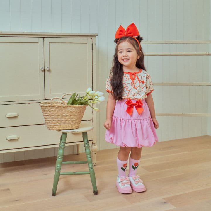 1St Blue - Korean Children Fashion - #childrensboutique - Heart Kkiri Puff Tee - 5