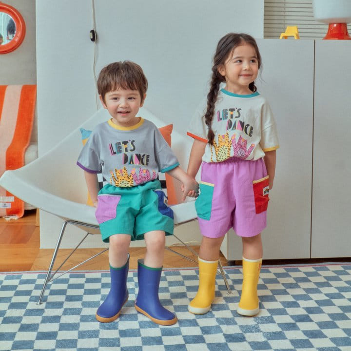 1St Blue - Korean Children Fashion - #discoveringself - Cargo Color Shorts - 3