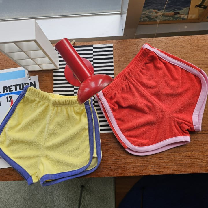1St Blue - Korean Children Fashion - #fashionkids - Beool Terry Shorts - 5