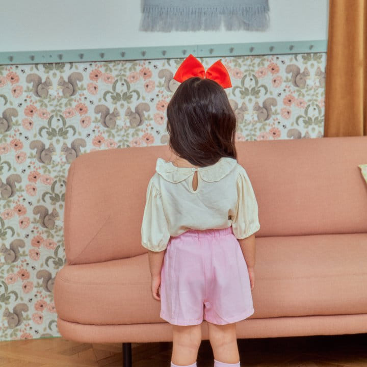 1St Blue - Korean Children Fashion - #fashionkids - Ribbon String Shorts - 3