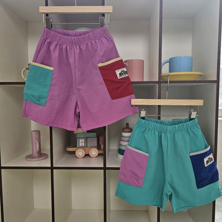 1St Blue - Korean Children Fashion - #kidsshorts - Cargo Color Shorts - 5