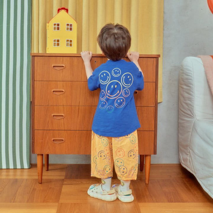 1St Blue - Korean Children Fashion - #kidsshorts - Star Smile Pants - 3
