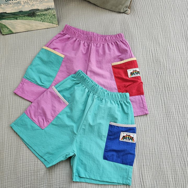 1St Blue - Korean Children Fashion - #kidsstore - Cargo Color Shorts - 6