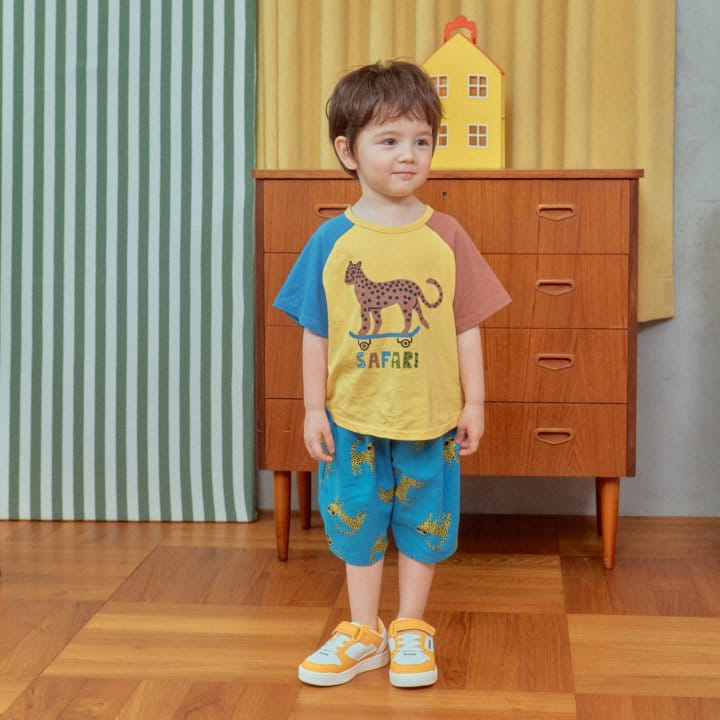 1St Blue - Korean Children Fashion - #kidsstore - Safari Raglan Tee  - 5