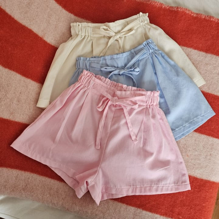 1St Blue - Korean Children Fashion - #kidzfashiontrend - Ribbon String Shorts - 6