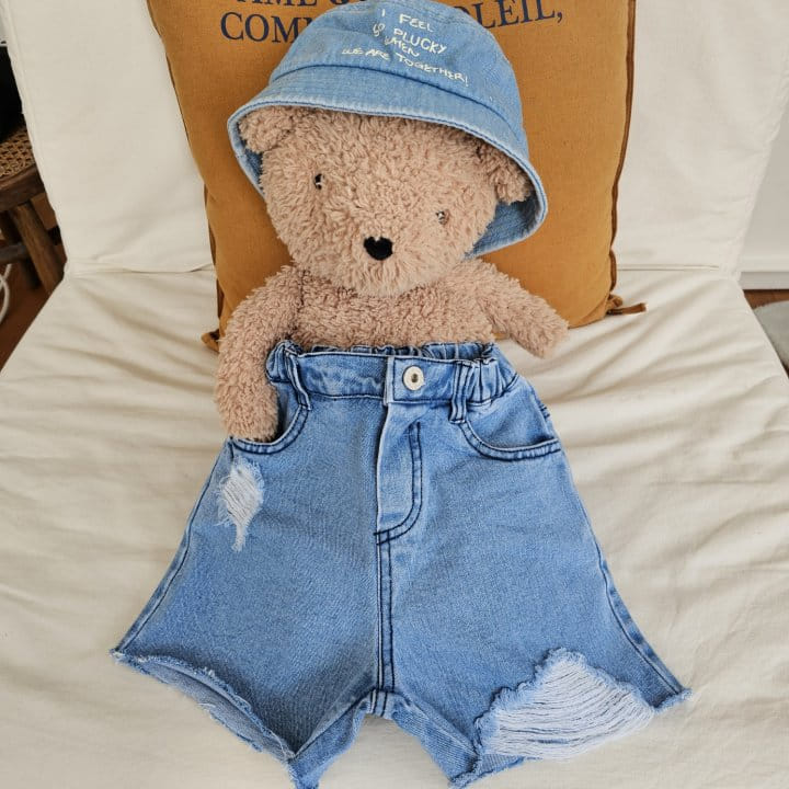 1St Blue - Korean Children Fashion - #littlefashionista - Vintage Denim Pants - 4