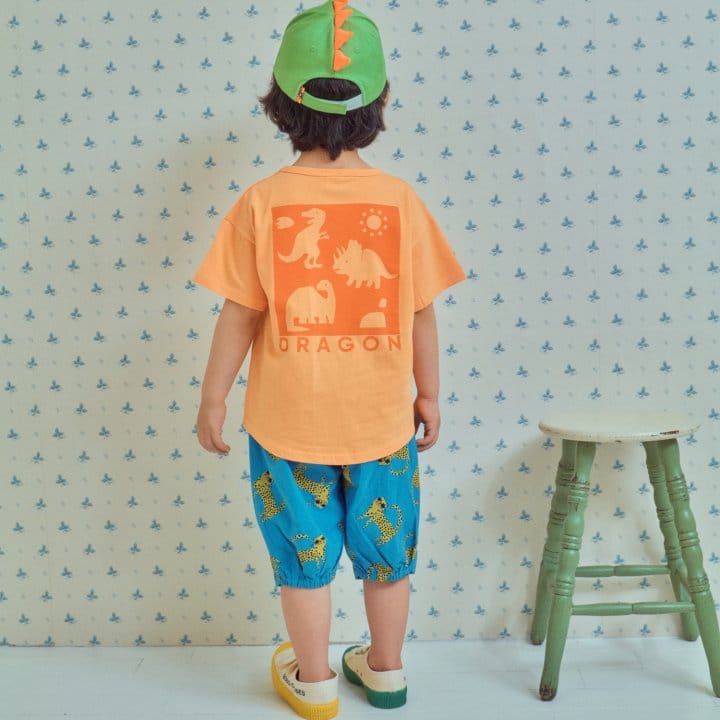 1St Blue - Korean Children Fashion - #prettylittlegirls - Dragon Short Sleeve Tee  - 5